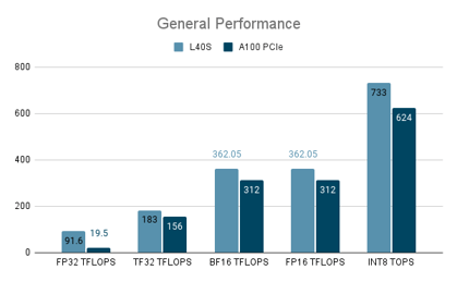 NVIDIA A100 vs L40S